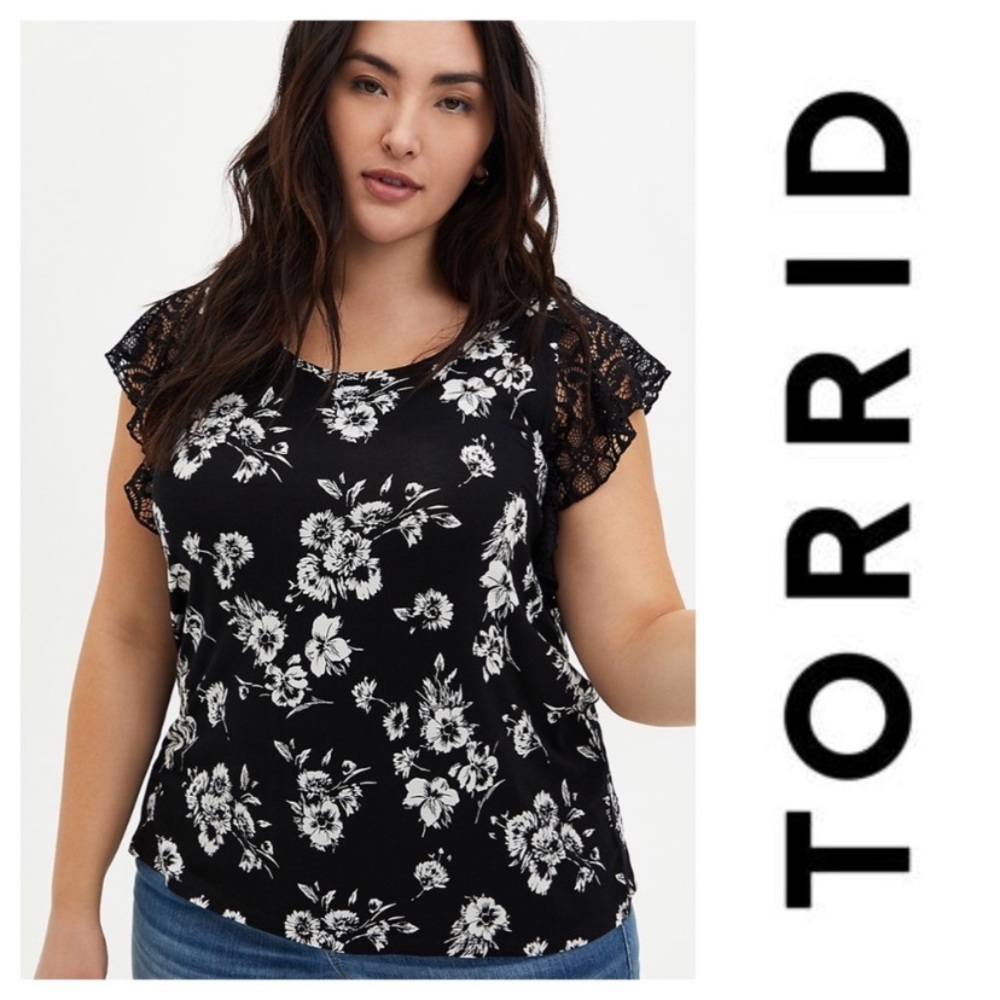 Torrid Flitter Sleeve Soft Knit